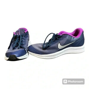 Nike Star Runner 3 Midnight Navy Purple Running Sneakers Women's Size 5.5Y